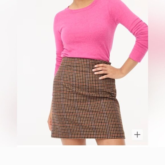 J. Crew Brown Tan Mini Pencil Skirt Casual
